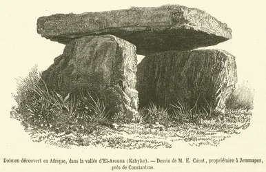Dolmen découvert en Afrique, dans la vallée d