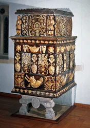 Poêle domestique, c. 1705 (céramique)