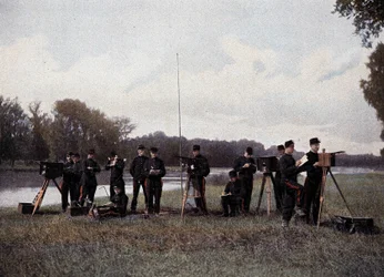 Télégraphie électrique et optique - Album militaire