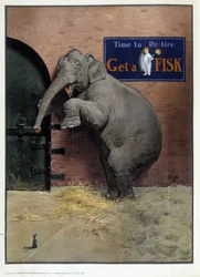 Éléphant effrayé par une souris - dans « Théâtre Magazine », sep 1925