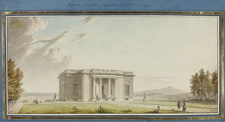Élévation perspective du pavillon de Mme. Du Barry