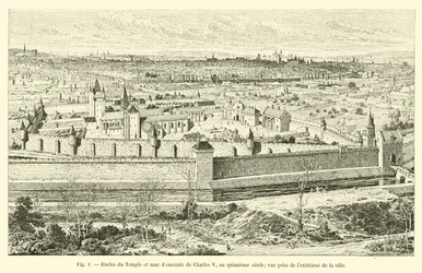 Enclos du Temple et mur d