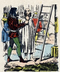 Enguerrand de Marigny (1260-1315) condamné par une commission réunie à Vincennes, fut pendu au gibet de Montfaucon qu