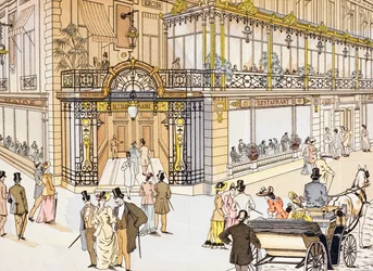 Entrée du restaurant Le Maire à Paris, c.1895