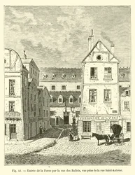Entrée de la Force par la rue des Ballets, vue prise de la rue Saint-Antoine