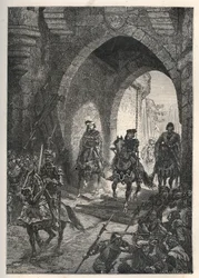 Entrée de Charles VI le Bien-Aimé (1368-1422), roi de France, à Paris après l