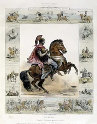 Portrait équestre de Xénophon - dans "Histoire pittoresque de l