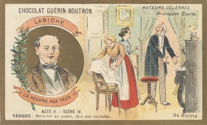 Eugène Labiche (1815-1888), dramaturge français, auteur de « La poudre aux yeux », comédie en deux actes (1861)