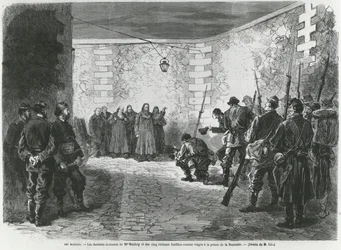 Exécution de Georges Darboy, 24 mars 1871 (gravure)