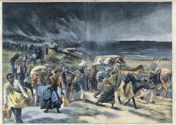 Exode des habitants de Fort-de-France après l