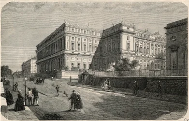 Vue extérieure du bâtiment du quai d