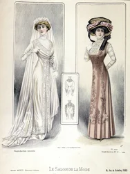 Défilé de mode, 20/03/1909 : robe de mariée.