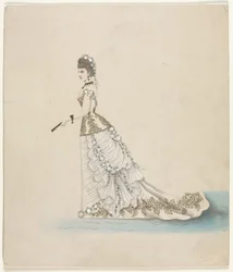 Étude de mode (conçue pour Worth)