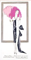 Conception de mode pour une robe de soirée 