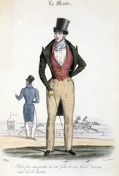 Mode masculine en 1829 - dans "Les Modes"