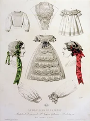 Planche de mode de Le Moniteur de la Mode, 1854