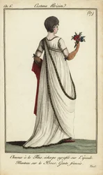 Femme à la mode avec coiffure courte Titus aux jardins de Tivoli