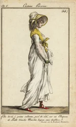 Femme à la mode sur le boulevard Montmartre