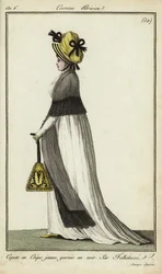 Femme à la mode sur les Champs-Élysées