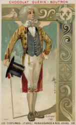 Homme habillé à la mode, 1792