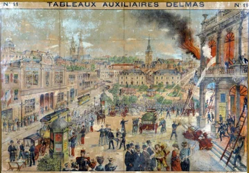 Incendie en ville