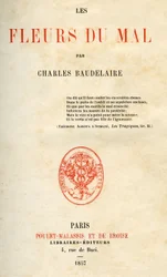 Première édition des Fleurs du Mal par Charles Baudelaire