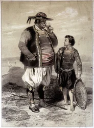 Pêcheurs de Douarnenez, vers 1855