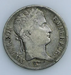 Pièce de cinq francs, avec tête de Napoléon (1769-1821), 1811, avers