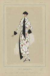 Fleurette, from Tres Parisiens, pub. 1922 (pochoir print)