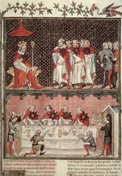 Le Dauphin Charles (1338-80) et les députés des trois états, des Grandes Chroniques de France, 1375-79