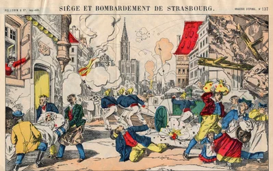Guerre franco-prussienne (1870-1871), le 23 août 1871, Strasbourg a été bombardée et a dû se rendre le 28 septembre