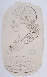 Calligraphie française : Portrait d