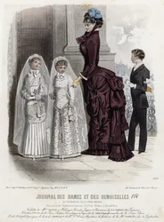 Planche de mode française, fin du XIXe siècle
