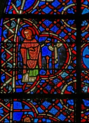 De la fenêtre w12, la fenêtre du Bon Samaritain, un Apôtre