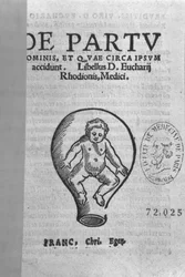 Page de garde, illustration du soi-disant manuscrit Rhodion