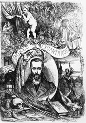 Frontispice pour Champavert par Petrus Borel, le Lycanthrope, 1872
