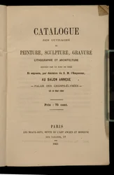 Frontispice du catalogue du Salon des Refusés, 1863