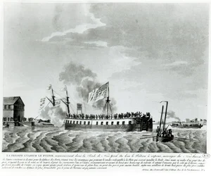 Navire de guerre à vapeur de Fulton, Fulton le Premier, conçu et construit par Robert Fulton pour la défense de New York pendant la guerre de 1812