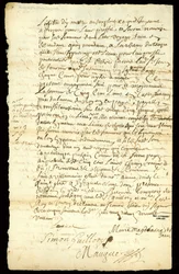 Contrat de commerce de fourrures entre François Francoeur et quatre voyageurs pour le transport de marchandises et l