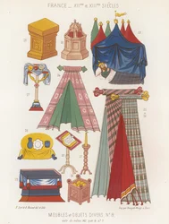 Mobilier et divers objets des XIIe et XIIIe siècles