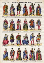 Galerie des rois et reines de France de Philippe V à la reine Éléonore.