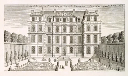 Élévation du jardin de la maison du comte Vartenaers, vers 1720