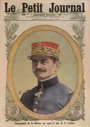 Général Charles Mangin, illustration de couverture du Petit Journal, supplément illustré, 21 mai 1916