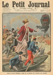Générosité de la ville de Paris et de la France pour sauver les victimes des inondations, illustration de 