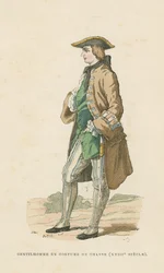 Gentilhomme en tenue de chasse, XVIIIe siècle