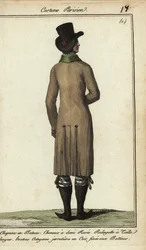 Gentleman en long manteau d