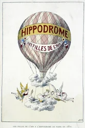 Filles dans les airs à l