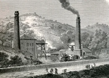Mine de Glyn-pit près de Pontypool, Angleterre