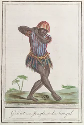 Griot ou ménestrel du Sénégal, 1796