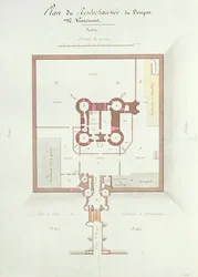 Plan du rez-de-chaussée du donjon de Vincennes